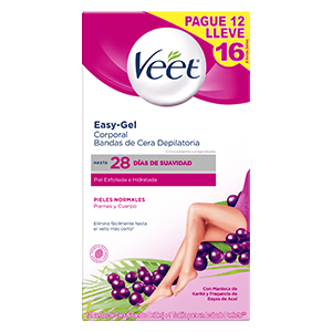 Easy-Gelwax Bandas de Cera Depilatoria Piel Normal